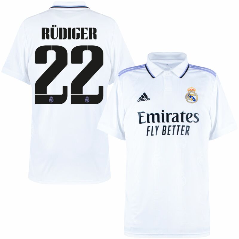 adidas Real Madrid Away Bellingham 5 Shirt 2023-2024 (Official Cup Printing)