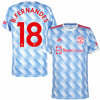Camiseta Adidas Manchester United visitante B.Fernandes 18 2021-2022 (Premier League)