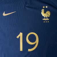 Nike Frankreich Dri-Fit ADV Match Home Benzema 19 Trikot 2022-2023 (Offizielle Beflockung)