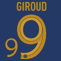 Frankreich Home Giroud 9 (Offizielle Beflockung) - 2022-2023