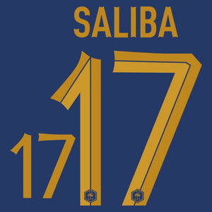 Frankreich Home Saliba 17 (Offizielle Beflockung) - 2022-2023