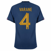 Nike Frankreich Dri-Fit ADV Match Home Varane 4 Trikot 2022-2023 (Offizielle Beflockung)