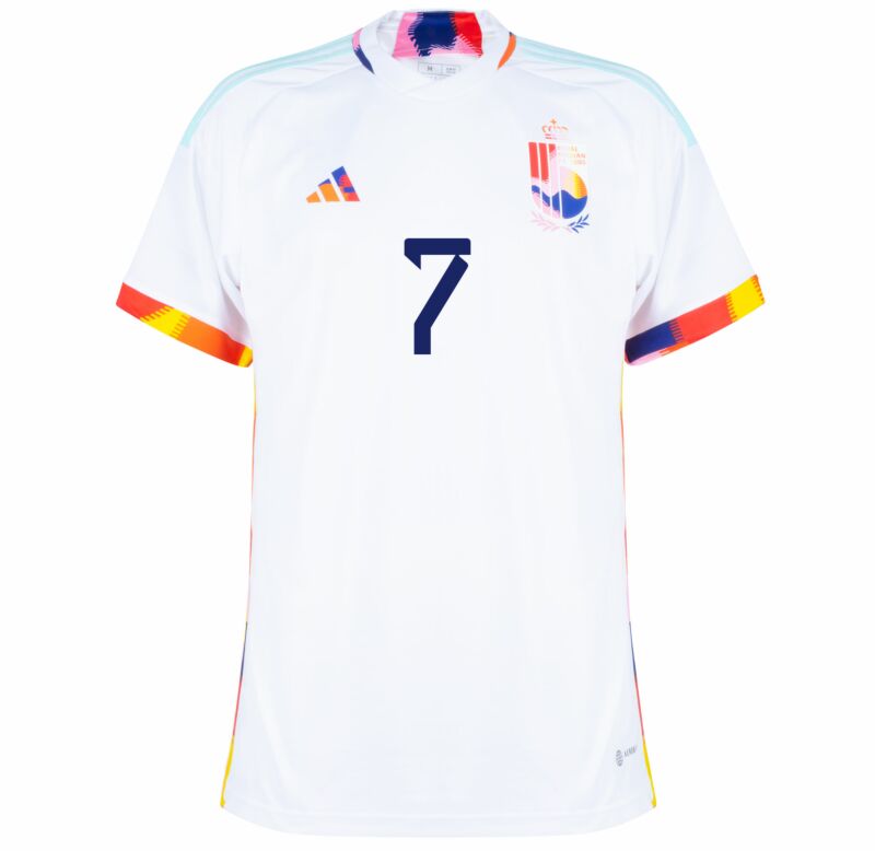 Youth adidas White Belgium National Team 2022/23 Away Replica Jersey