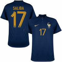 Nike Frankreich Home Saliba 17 Trikot 2022-2023 (Offizielle Beflockung)