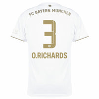 Adidas Bayern München Away O.Richards 3 Trikot 2022-2023 (Offizielle Beflockung)