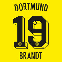 Borussia Dortmund Home Brandt 19 (Offizielle Beflockung) - 2022-2023