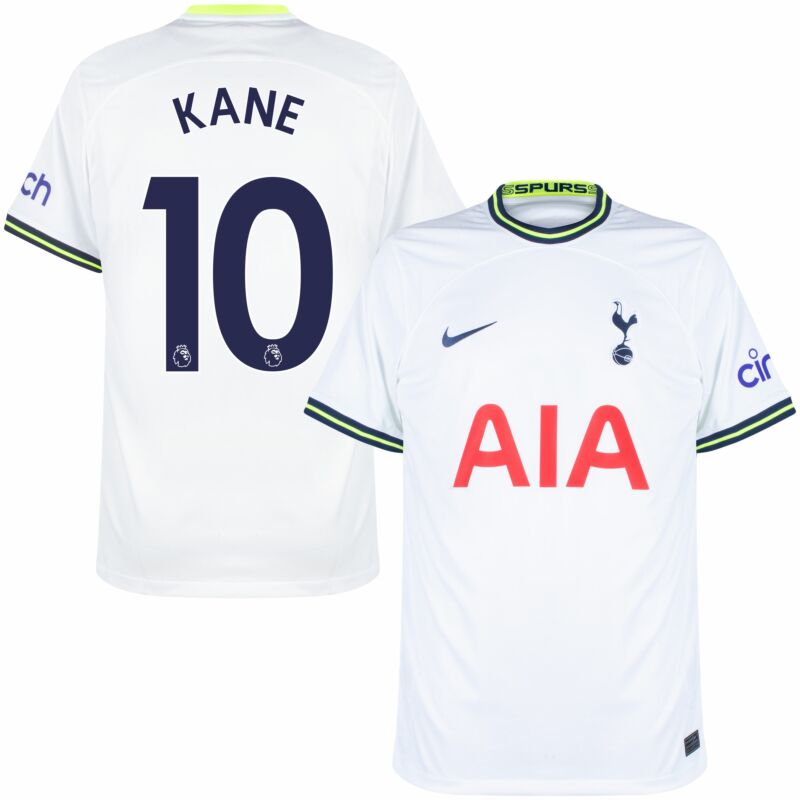 Nike Tottenham Hotspur Home Stadium Shirt 2022-2023 with Kane 10 Printing