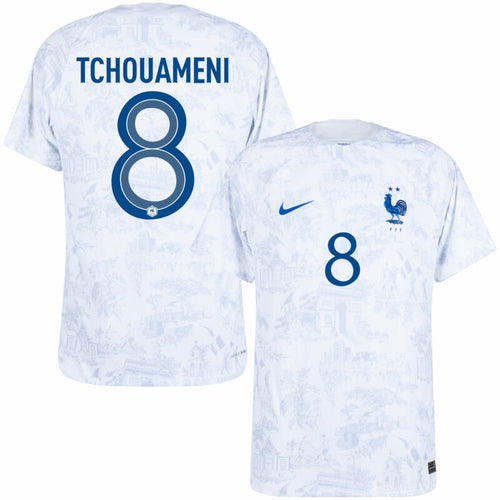 Nike Frankreich Dri-Fit ADV Match Away Tchouameni 8 Trikot 2022-2023 (Offizielle Beflockung)