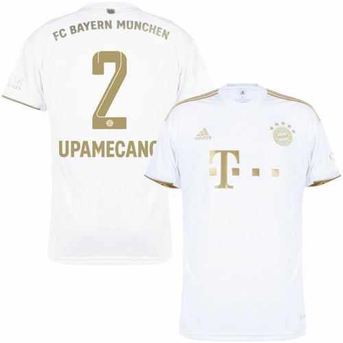 Adidas Bayern München Away Upamecano 2 Trikot 2022-2023 (Offizielle Beflockung)