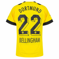 Borussia Dortmund Home Bellingham 22 (Offizielle Beflockung) - 2022-2023