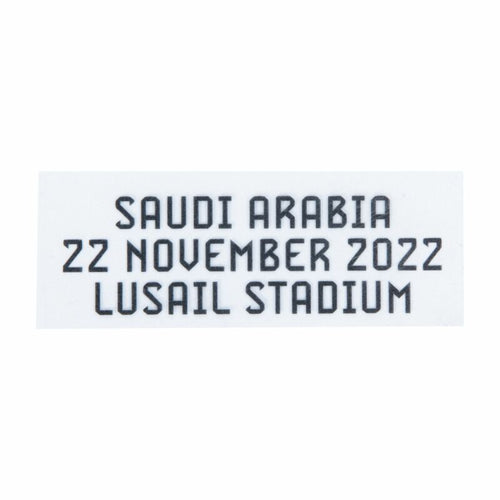 Fichaje oficial de la jornada del Mundial 2022 Argentina vs Arabia Saudita 22 de noviembre de 2022 (Argentina Home)